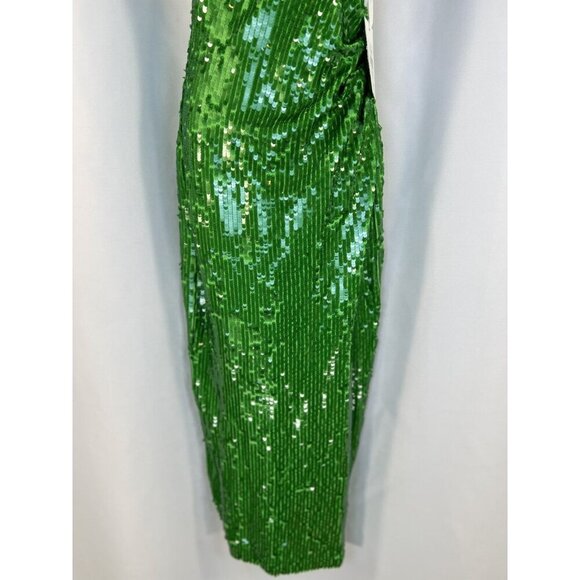 NWT Ronny Kobo Green Sequin Alix Maxi Dress $578 - Picture 5 of 14